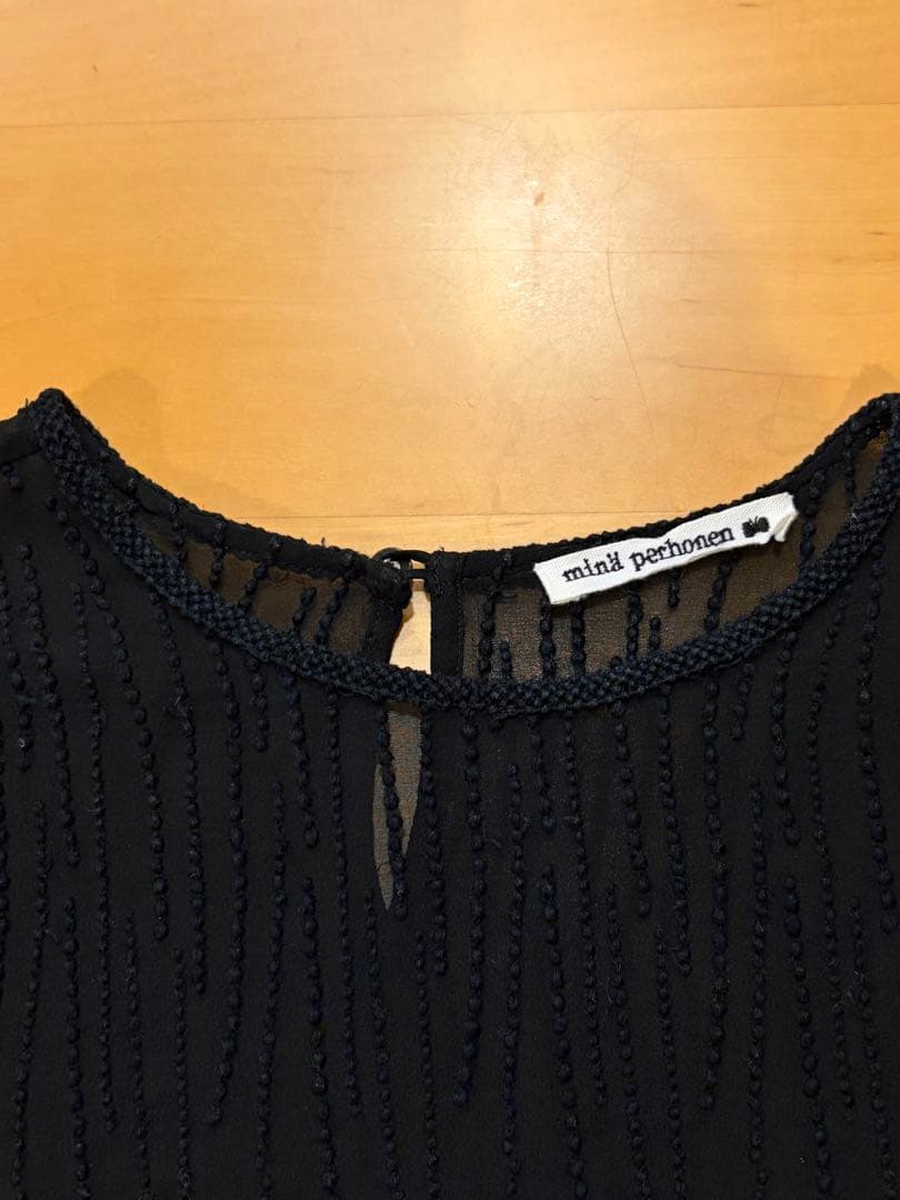 ミナペルホネン rain grass シルクブラウス