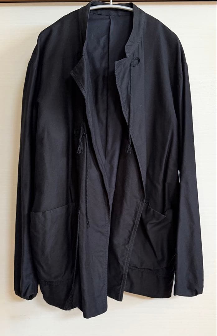 【美品】COMOLI 20AWコットンサテンスタンドカラーセットアップ サイズ3