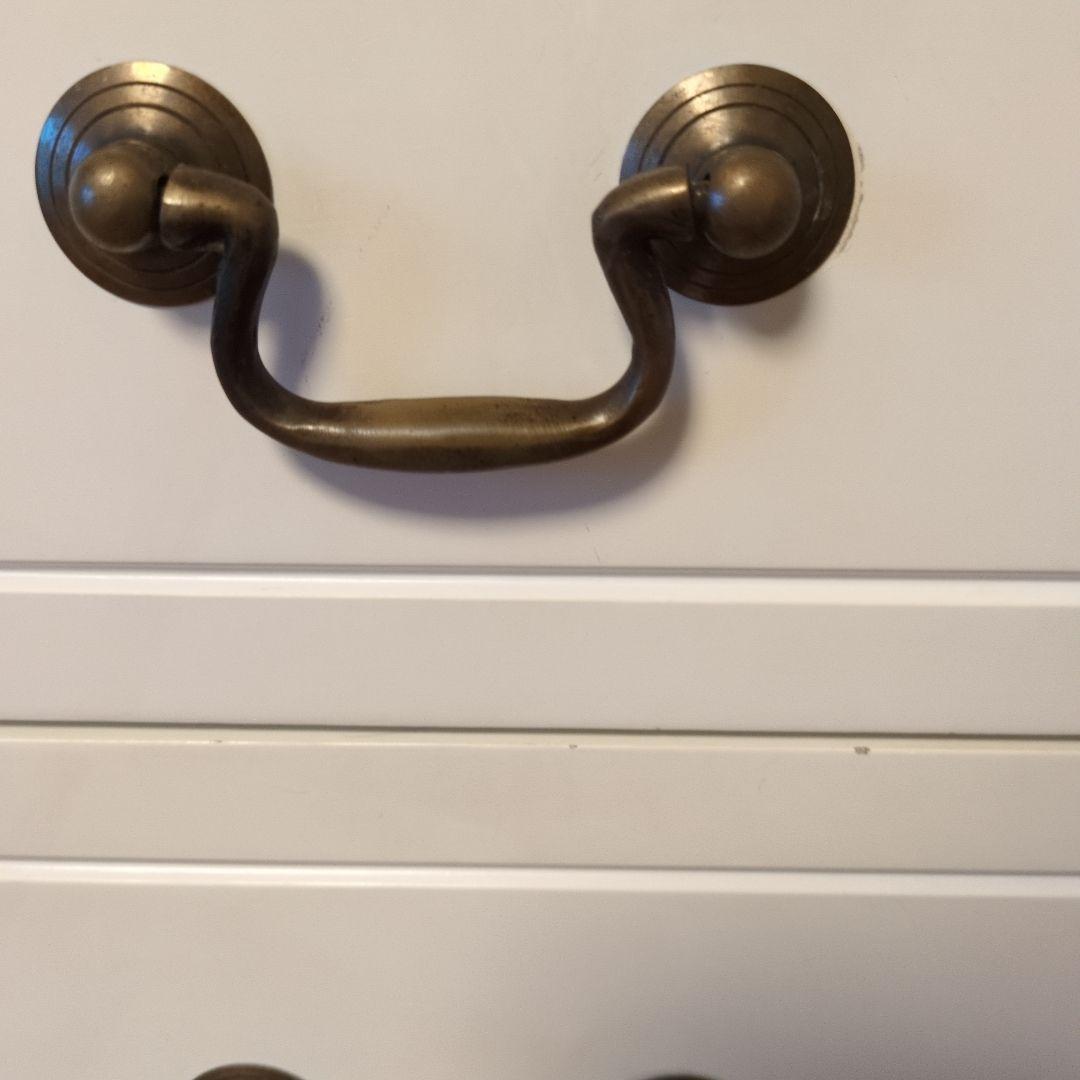 ホワイト木製チェスト 5段 ③