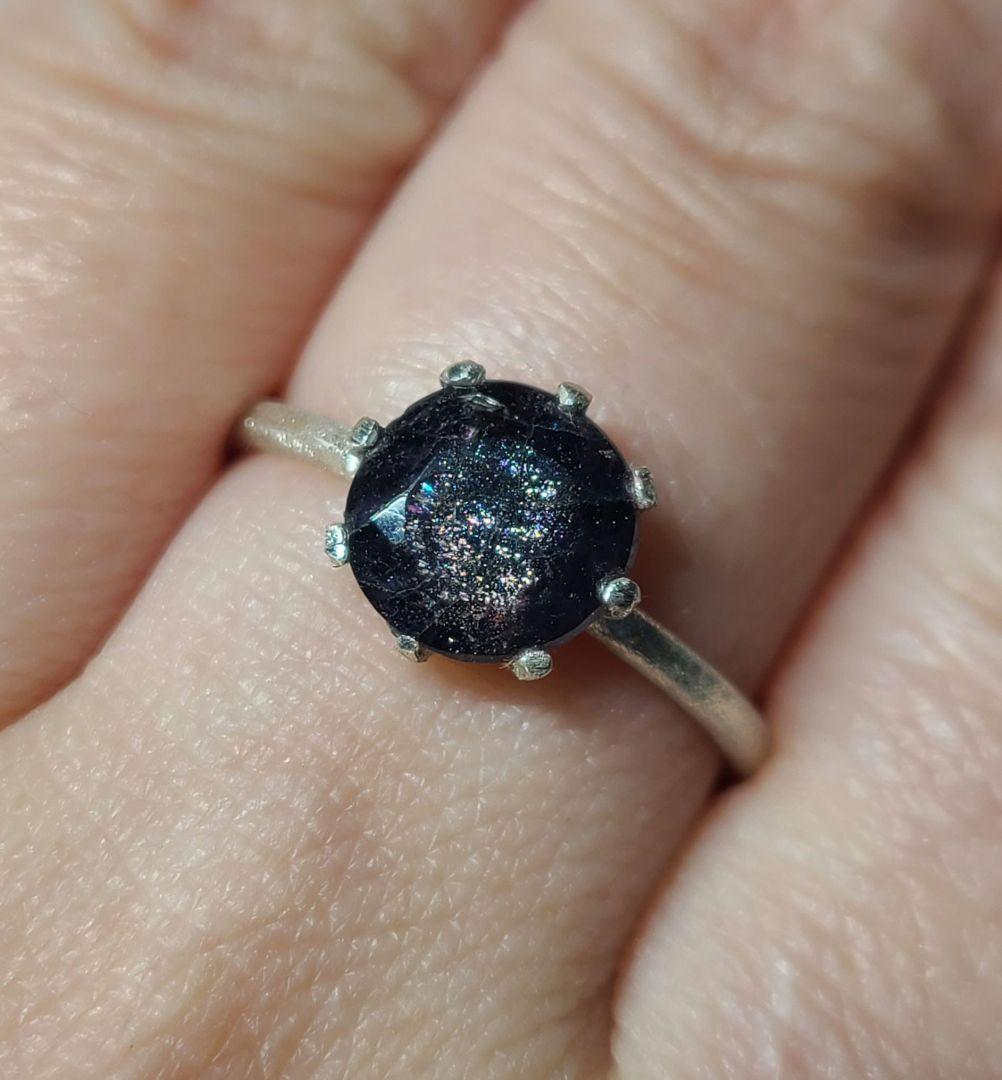 ツキボシ★非加熱アイオライトサンストーン★リング、ペンダントオーダー