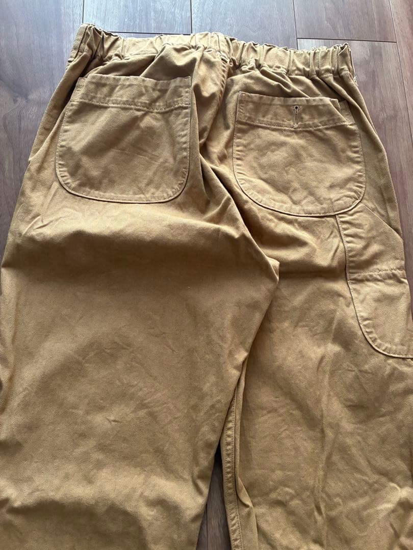 美品『オアスロウorslow』定番フレンチワークパンツ　２(M)　カーキ