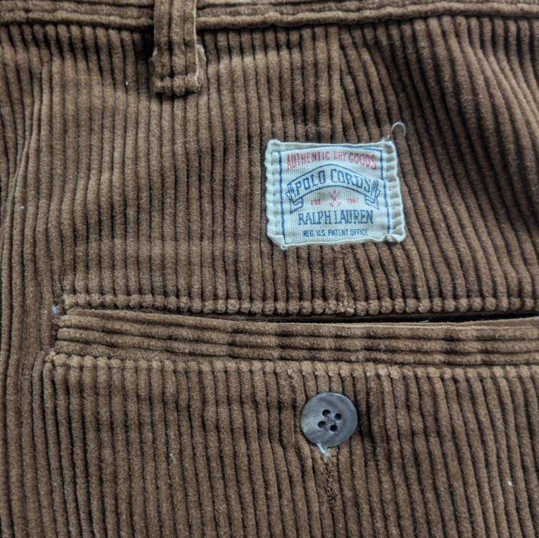 ポロ ラルフローレン　コーデュロイパンツ　USA製　w38　コーズ　アメリカ製