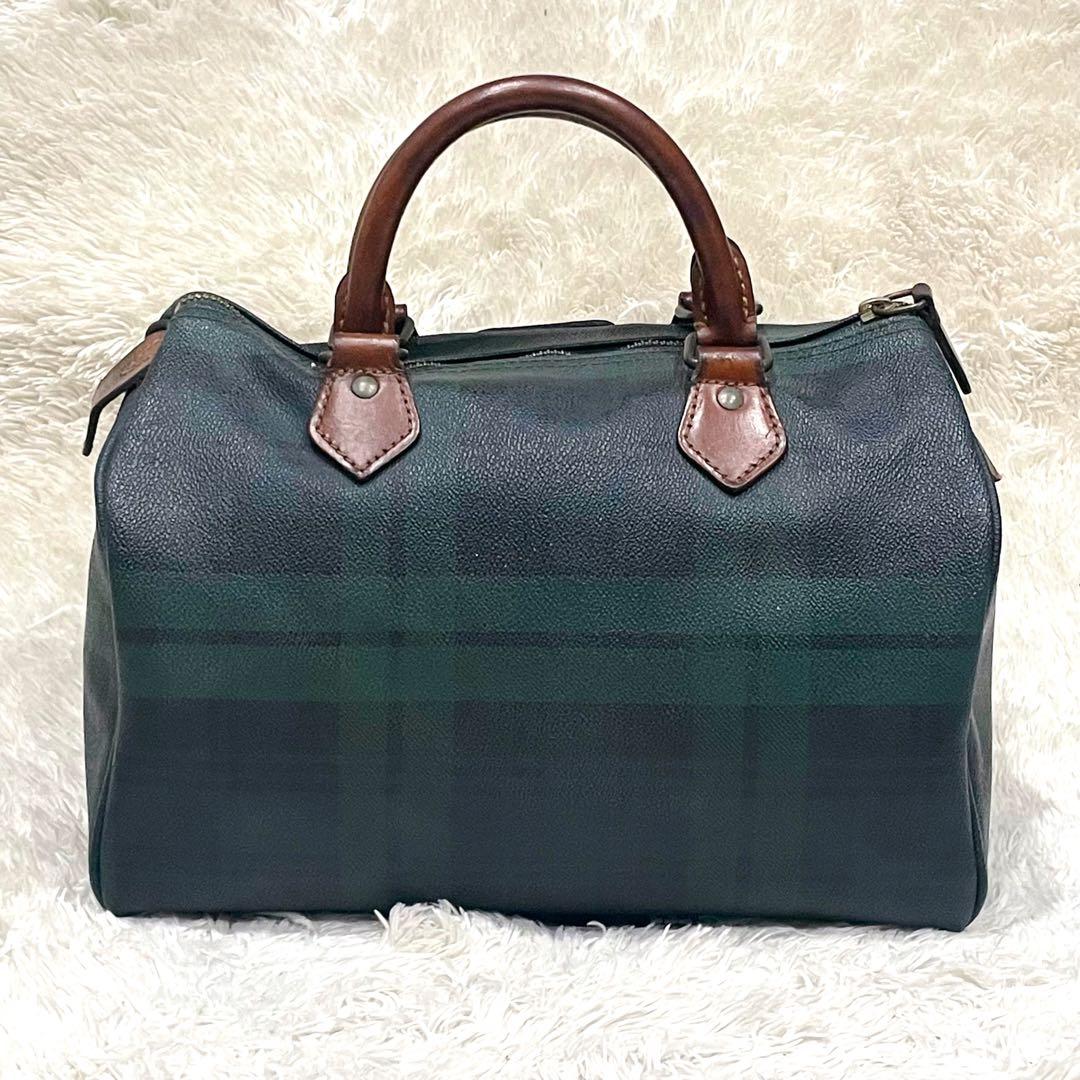 美品 Ralph Lauren ミニボストンバッグ ブラックウォッチ