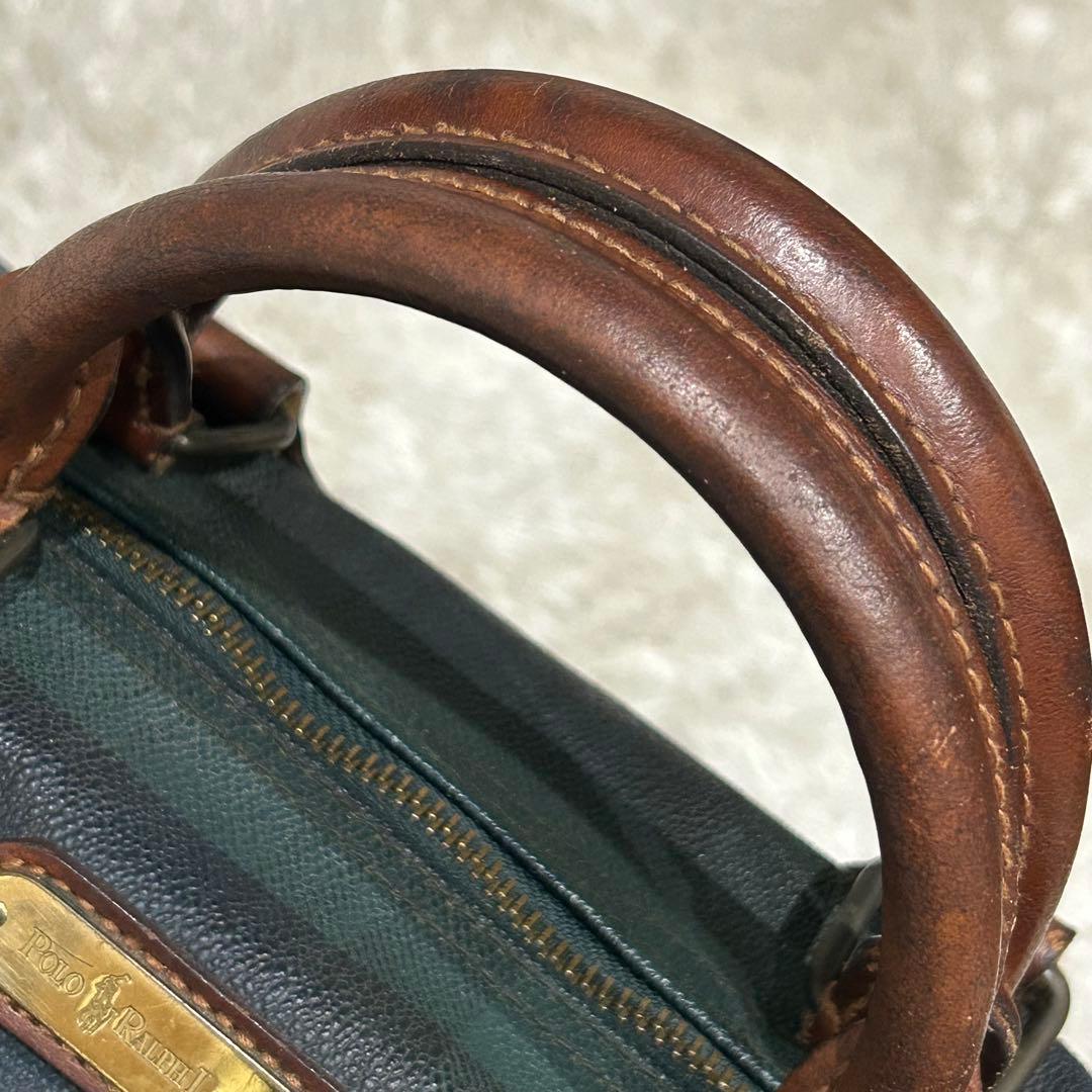 美品 Ralph Lauren ミニボストンバッグ ブラックウォッチ