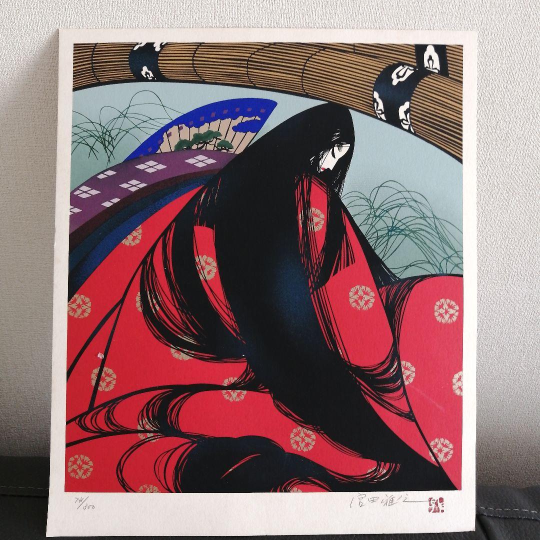 女性の肖像 版画 限定版 79/100