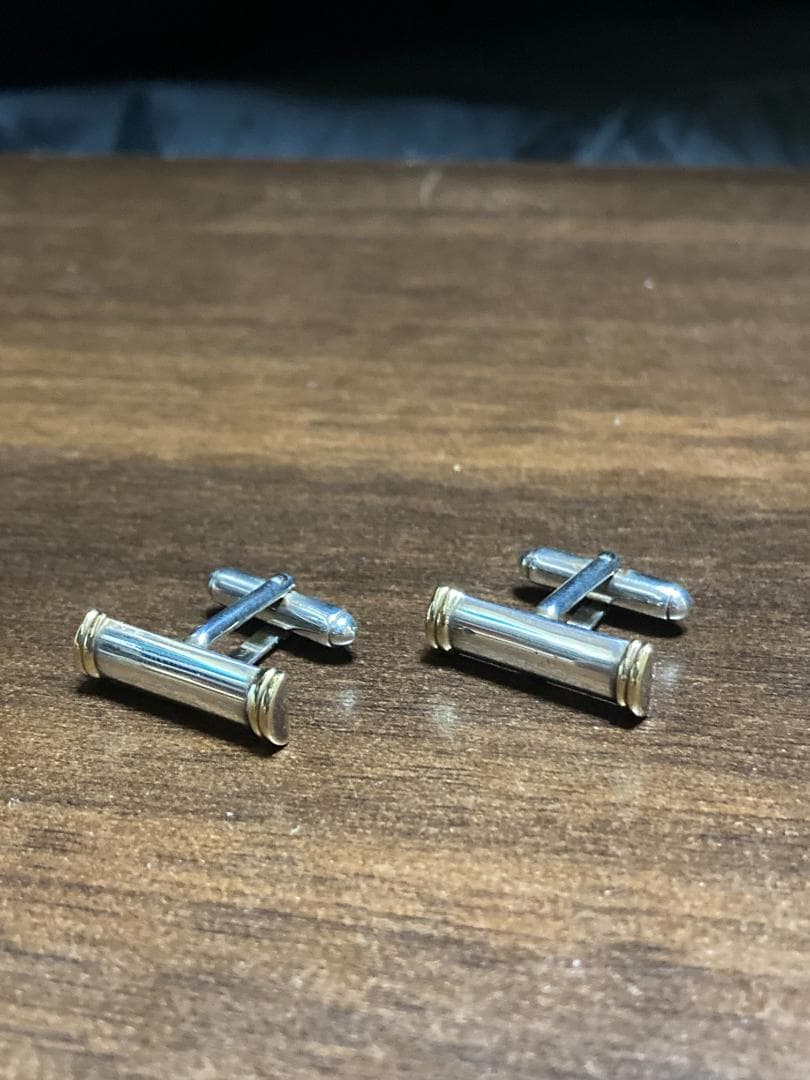 ティファニー コンビ カフス 925 K18 750 オールド ヴィンテージ