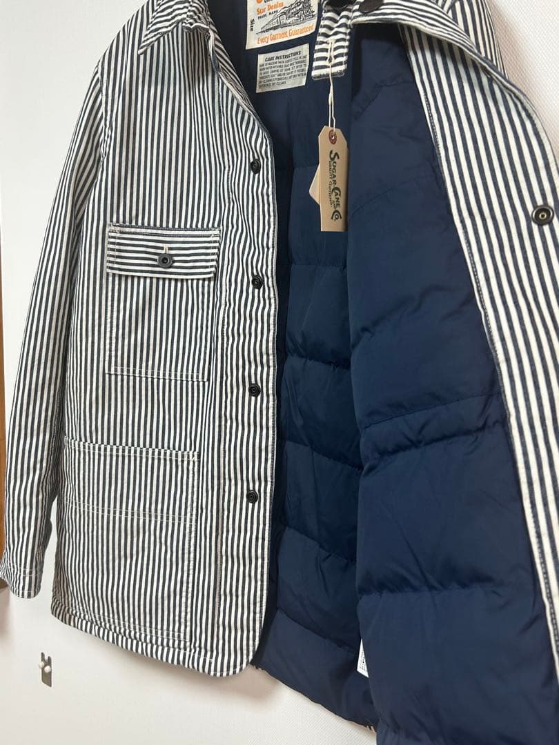 新品未使用 SUGAR CANE ヒッコリーカバーオール M ダウン