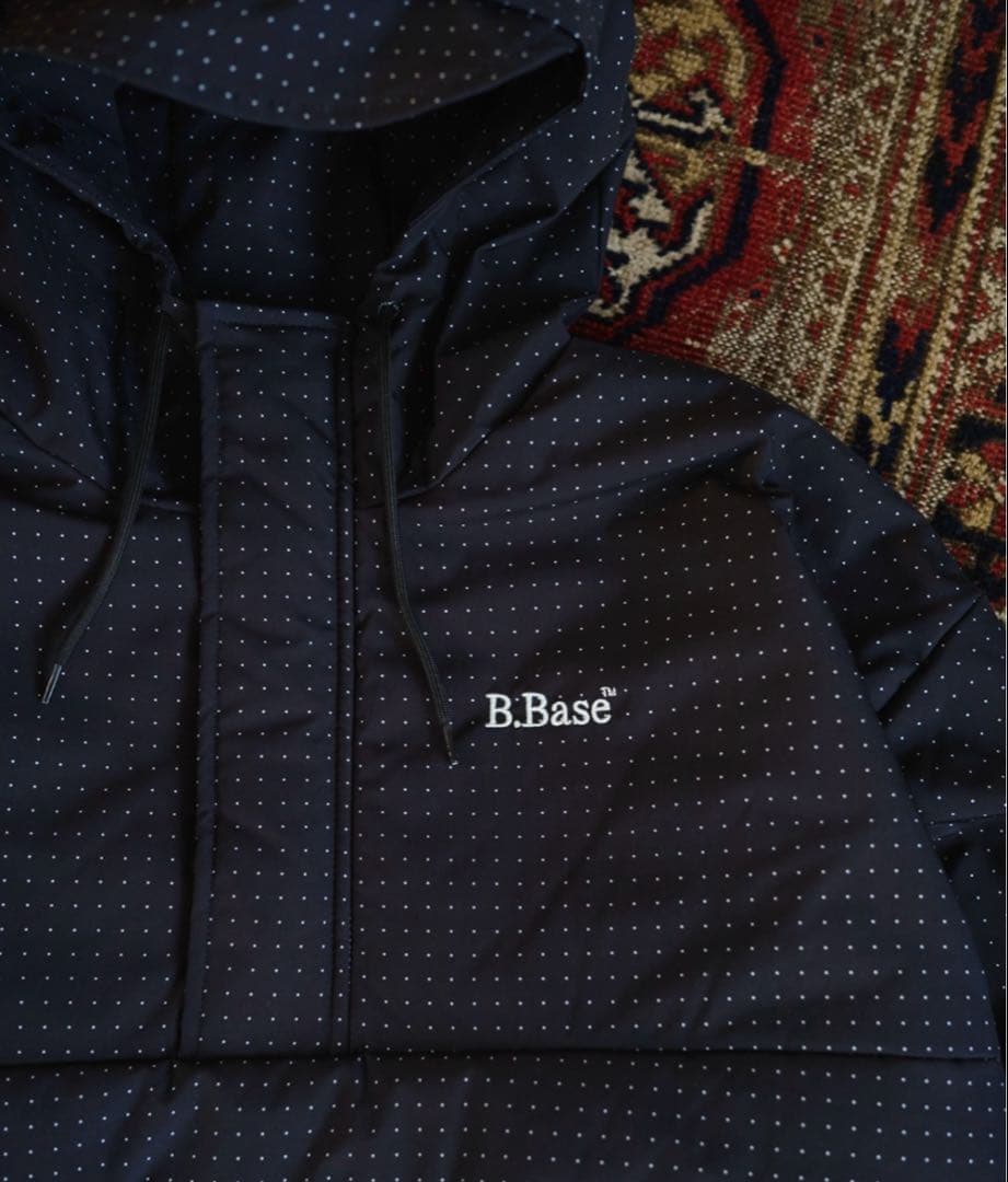 BROKEN BASE パデッドナイロンテックアノラック ブラック M