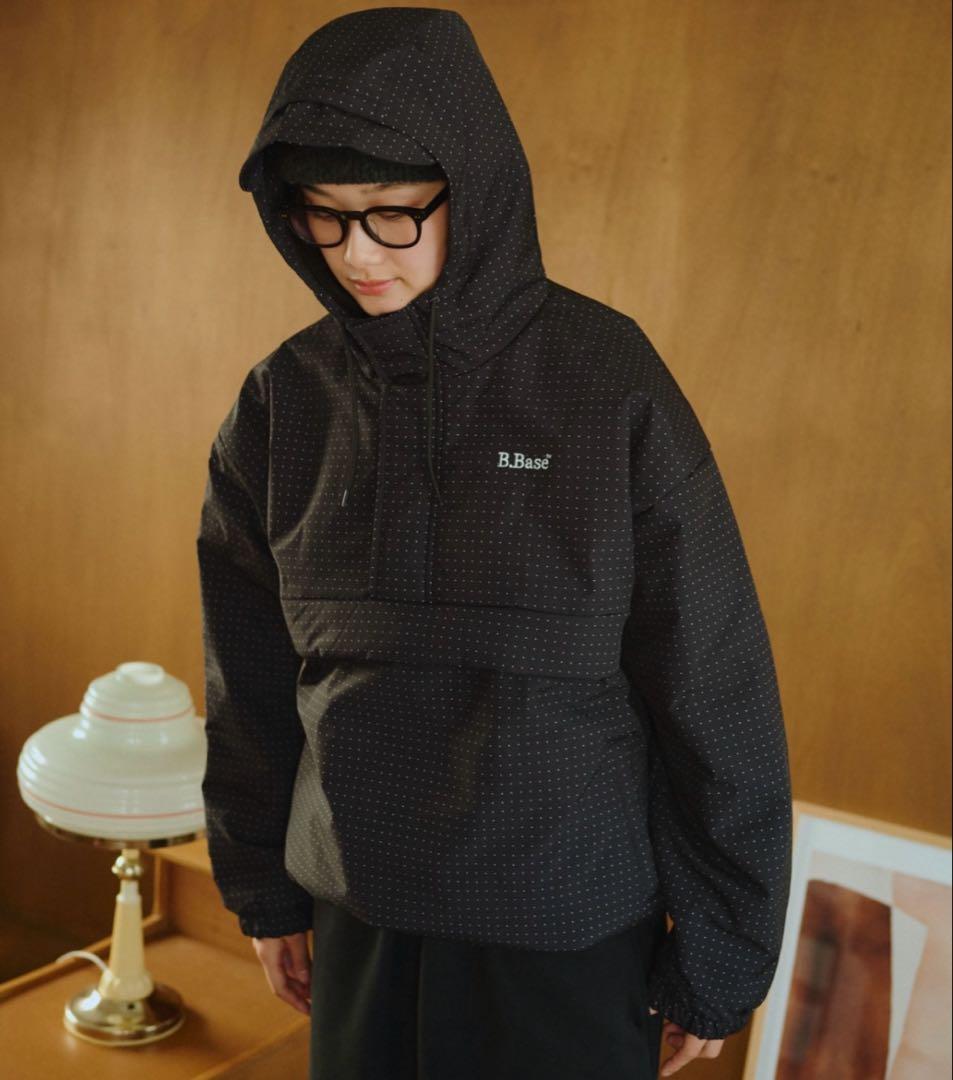 BROKEN BASE パデッドナイロンテックアノラック ブラック M