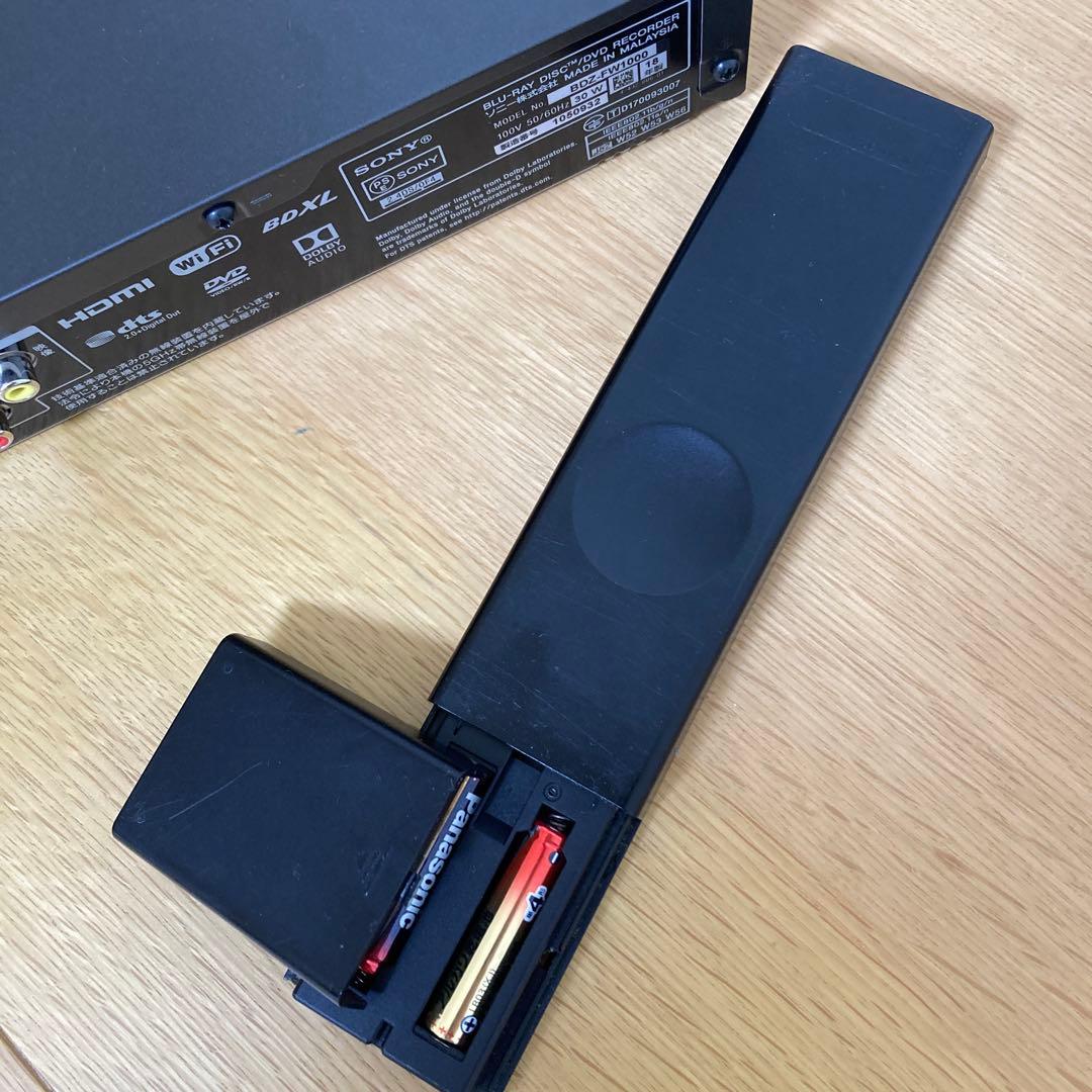SONY ブルーレイレコーダー BDZ-FW1000
