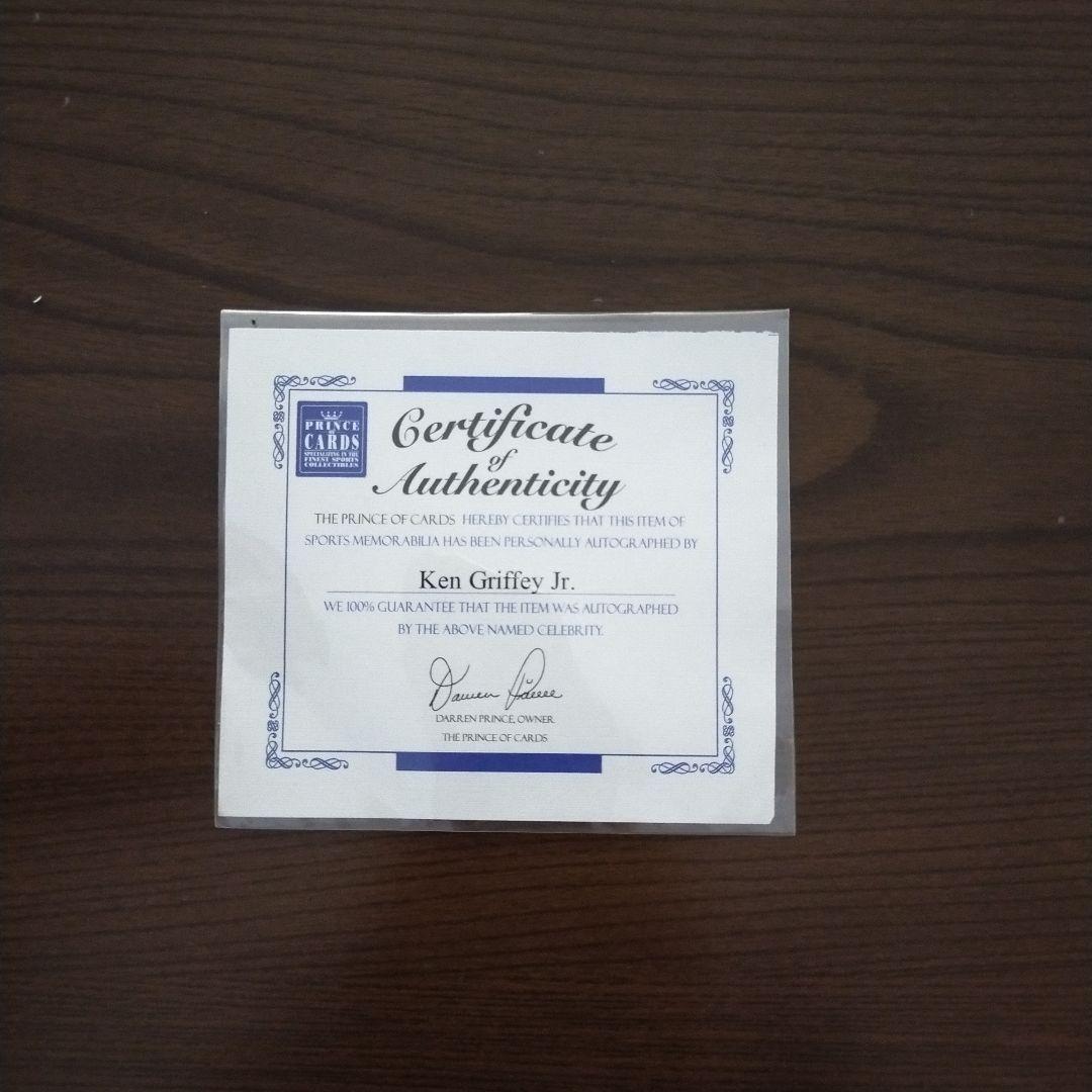 激レア　ケン・グリフィージュニア直筆サイン入りパネル