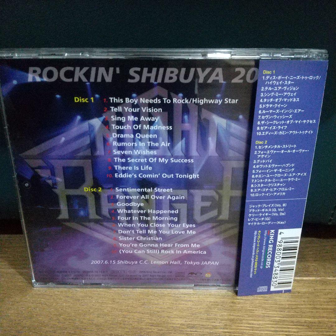 祝来日 ナイト・レンジャー/ロッキン・シブヤ 2007 ステッカー付