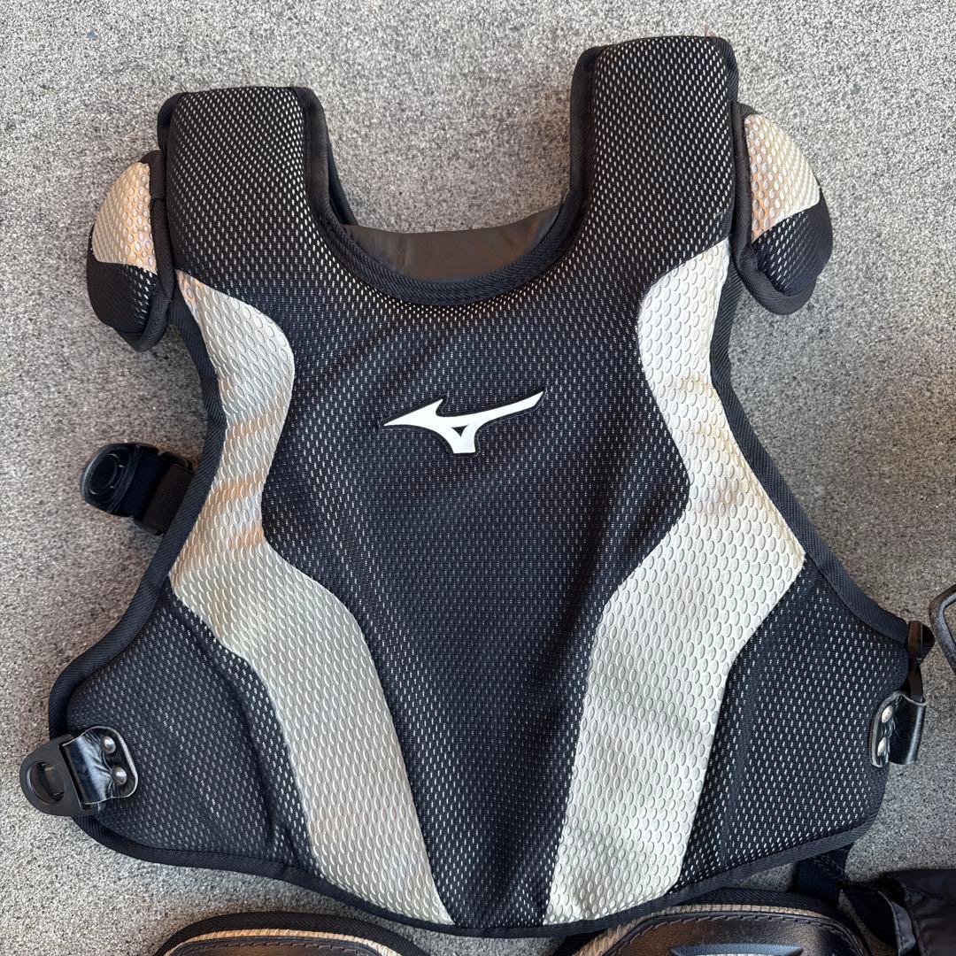 ミズノプロ キャッチャー用防具一式 軟式用 マスクはミズノ