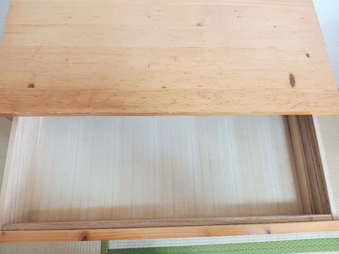 無印良品　パイン材　チェスト　4段　ワイド　廃盤品