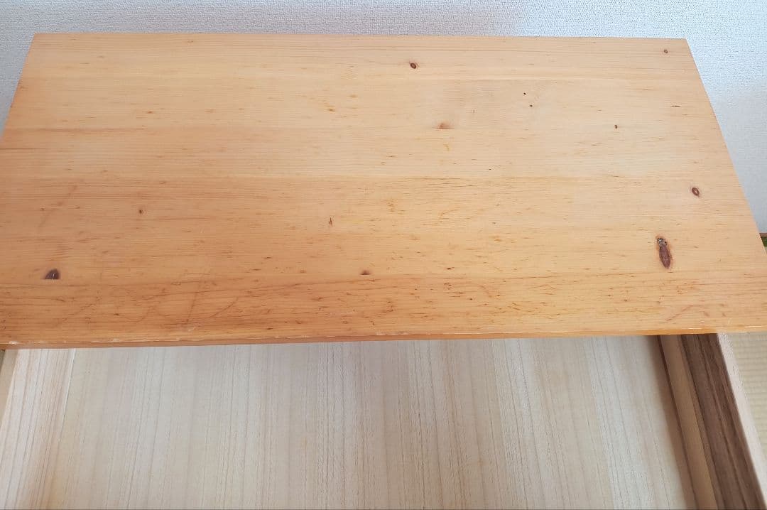 無印良品　パイン材　チェスト　4段　ワイド　廃盤品