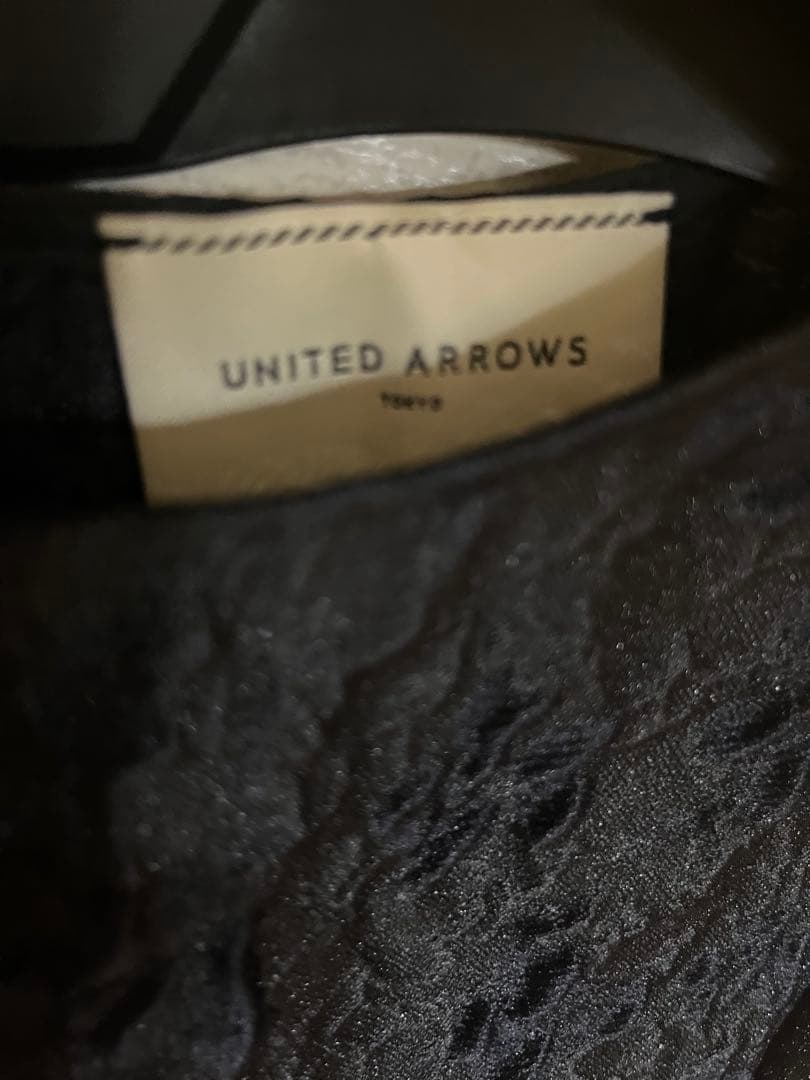 UNITED ARROWS ツートーン ジャカード ブラウス