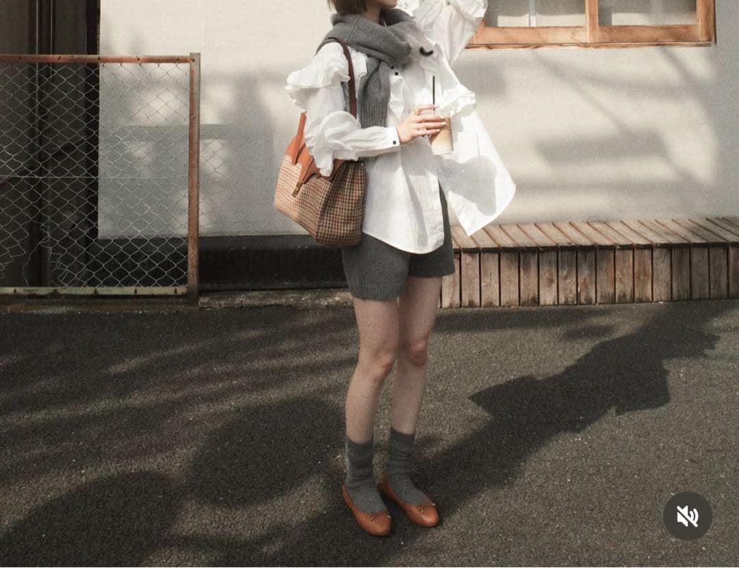 パンツ eaphi WOOL KNIT SHORT PANTS