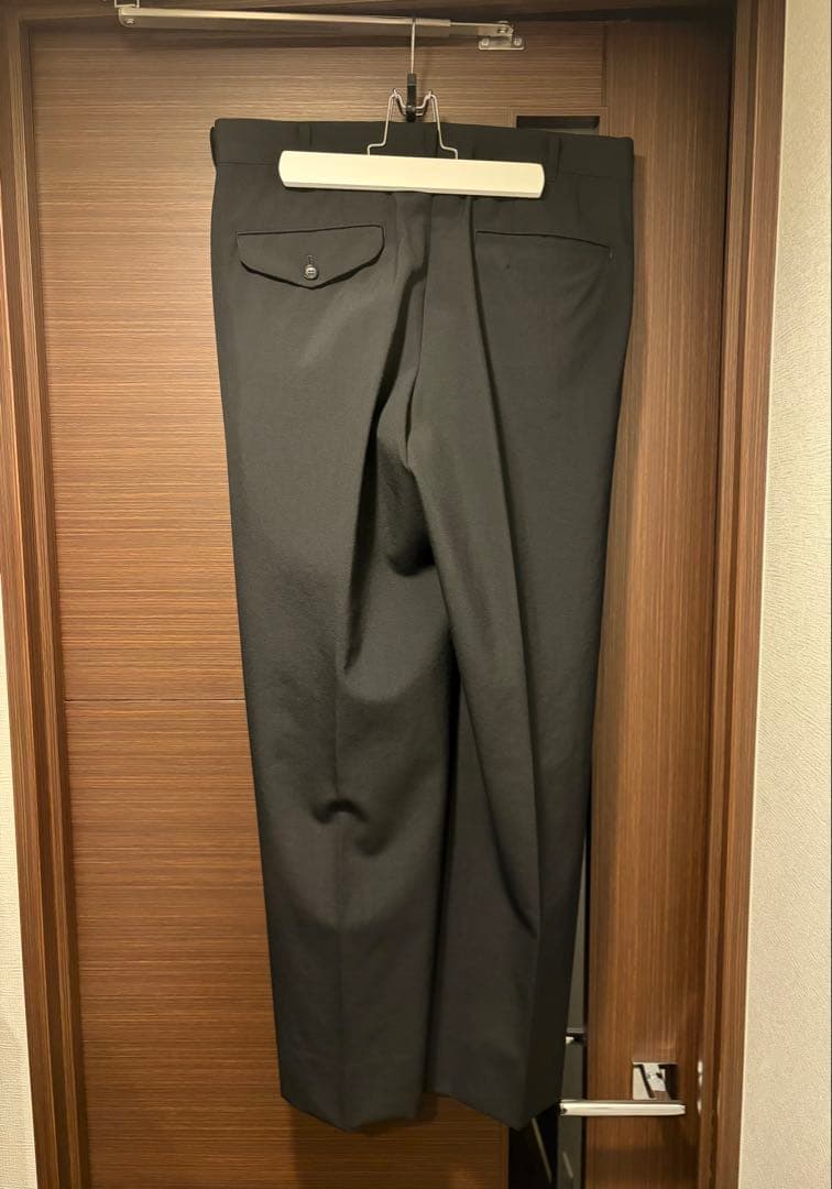 HOMME PLUS ワイドストレートスラックス