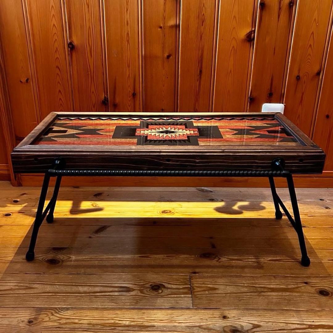 No.10 ソロテーブル ハンガー付　ディスプレイ棚 オルテガテーブル