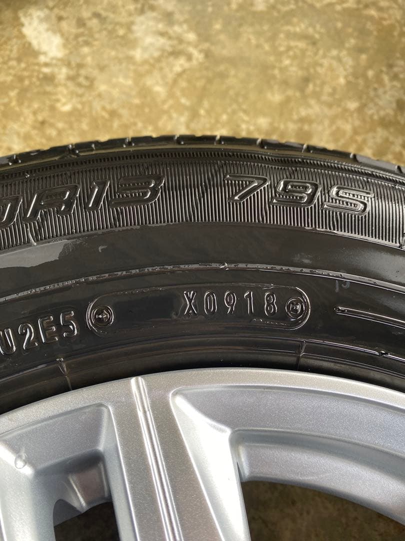 ★送料込★パッソ等155/80R13 ダンロップEC202 アルミホイールセット