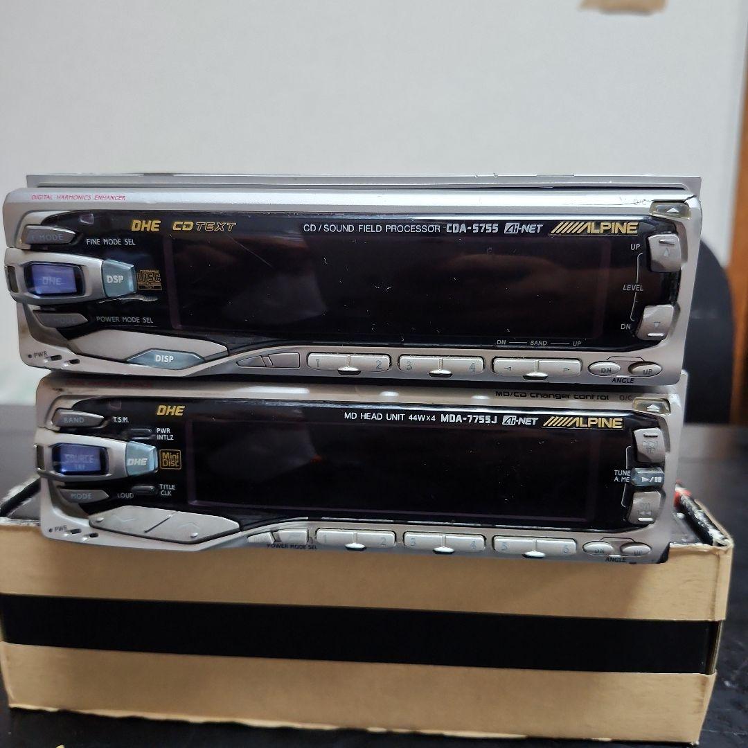 ALPINE CDA-5755 & MDA-7755J セット