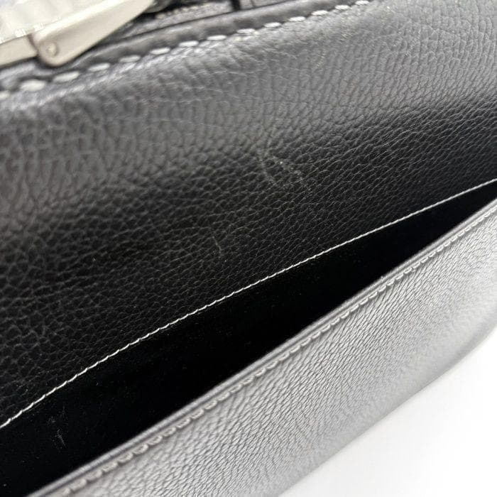 バーバリー BURBERRY ビジネスバッグ レザー 内側チェック ブラック 黒