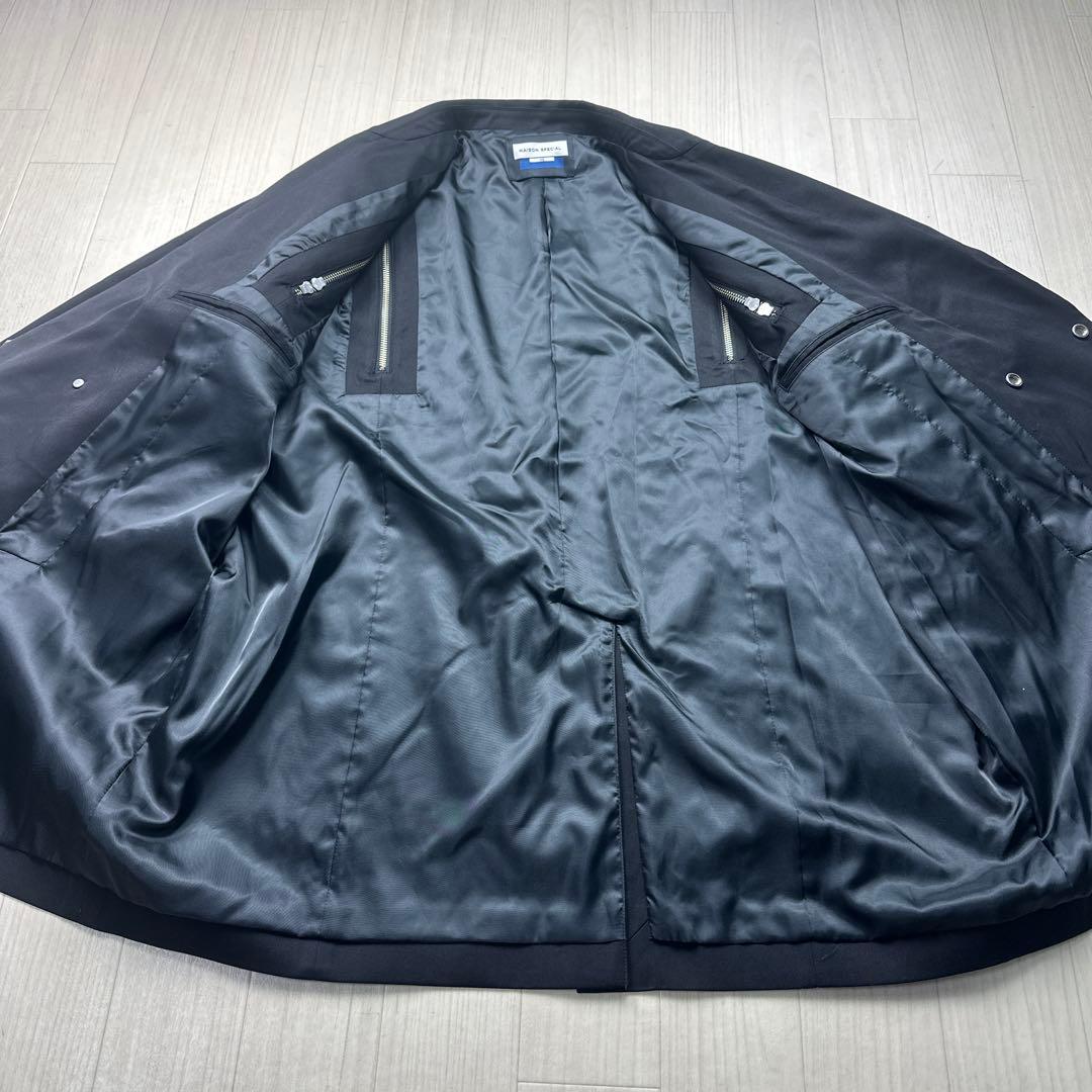MAISON SPECIAL ジップテーラードジャケット サイズ02 黒系