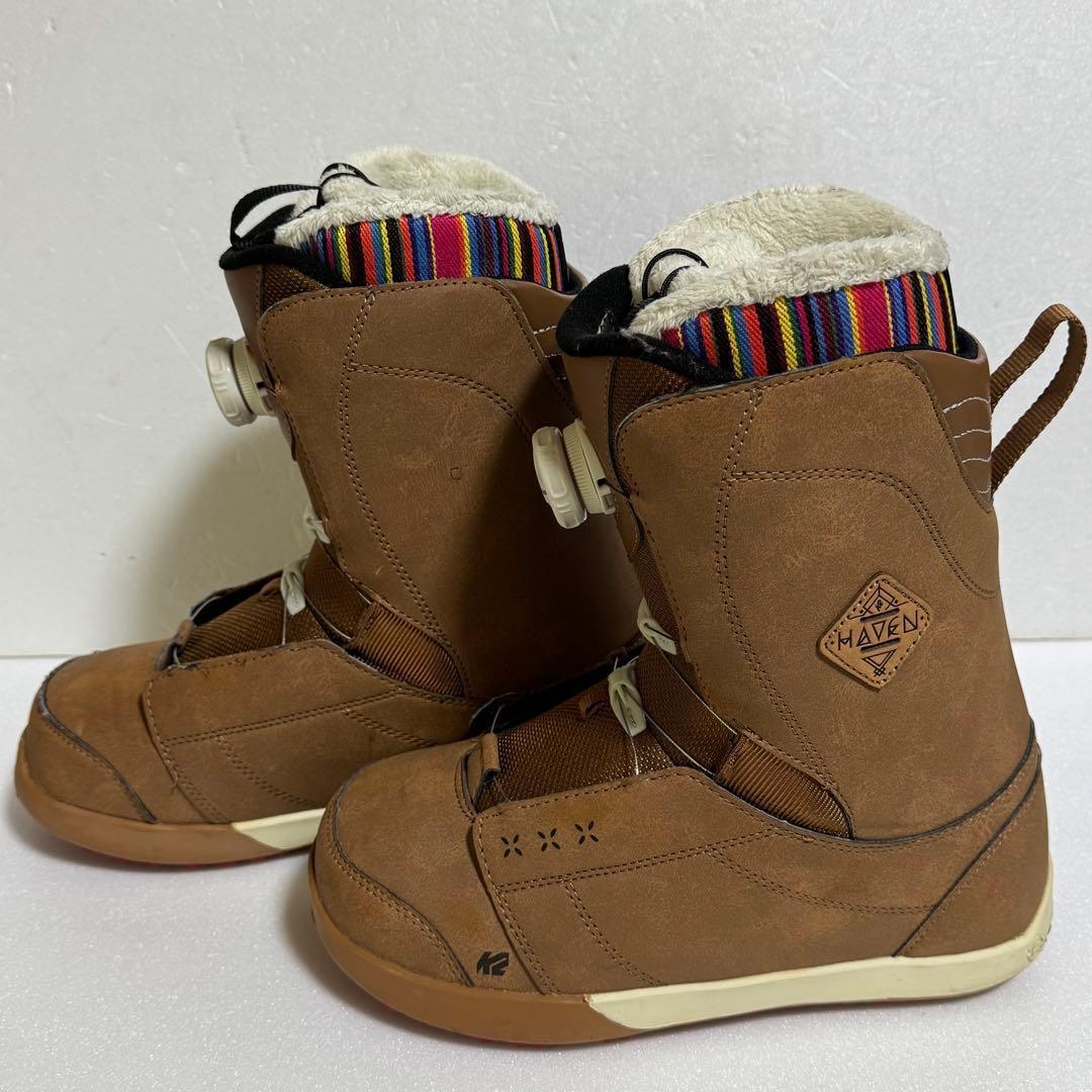 24.5cm K2 Haven 女性用スノーボードブーツ ブラウン 初心者
