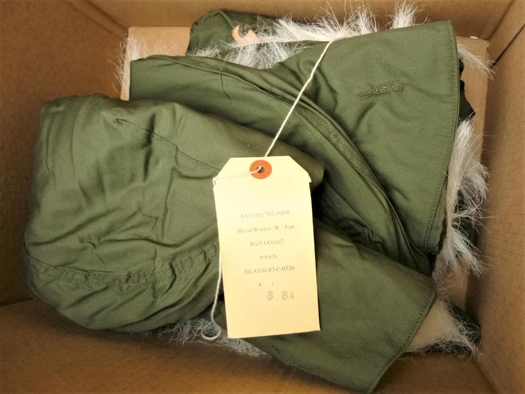 新品 80s 米軍 M-65 フード デッドストック モッズコート パーカー L