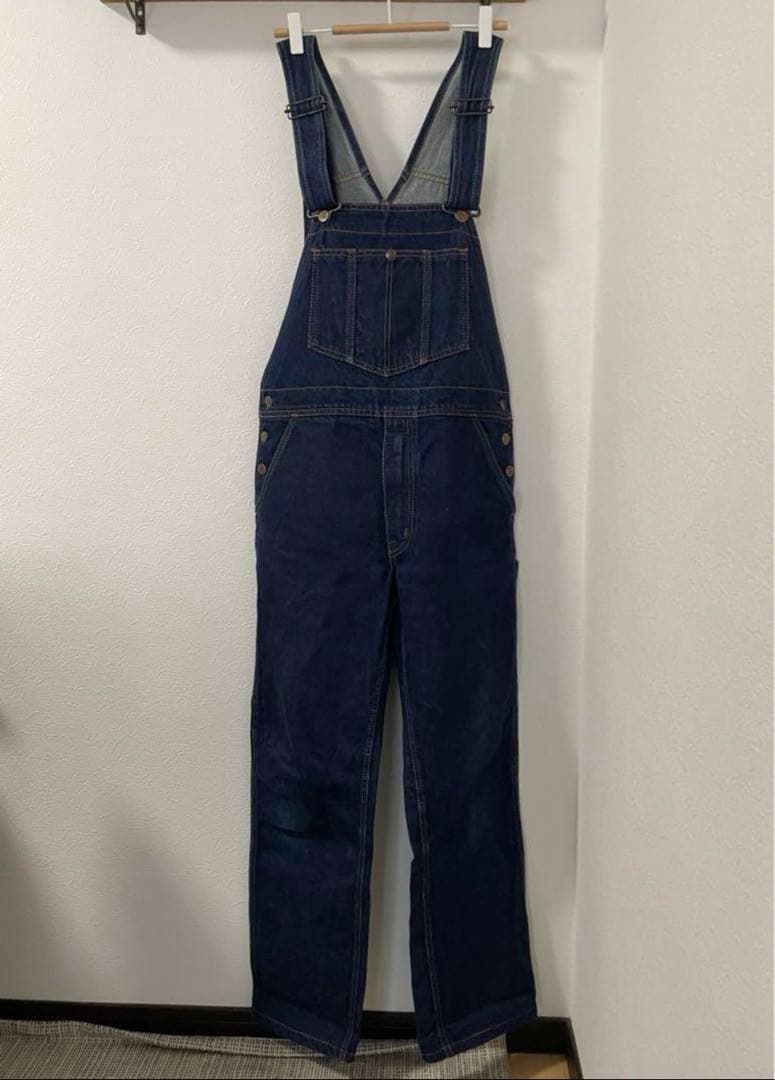 70s BIGJOHN デニムオーバーオール w34 TARONジップ