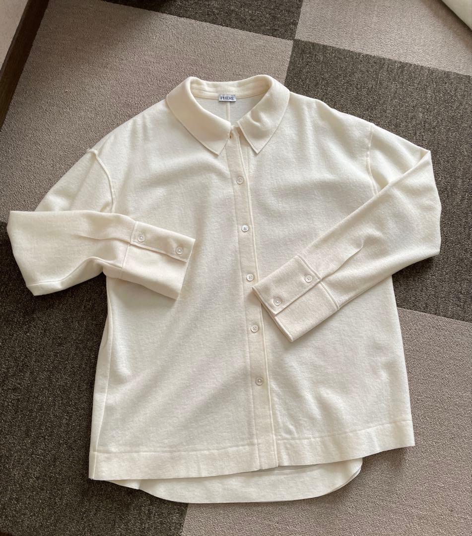 RHERE ウールブラウス　アイボリー