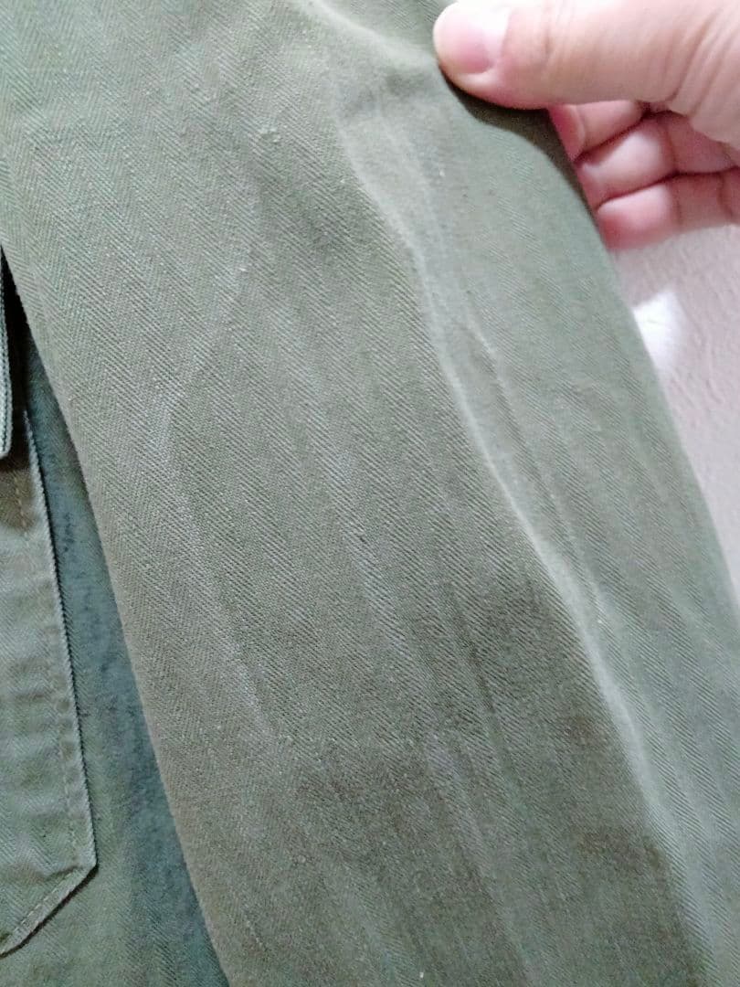 米軍　M-47 HBT ヘリンボーン　ユーティリティ　シャツ　40s 50s