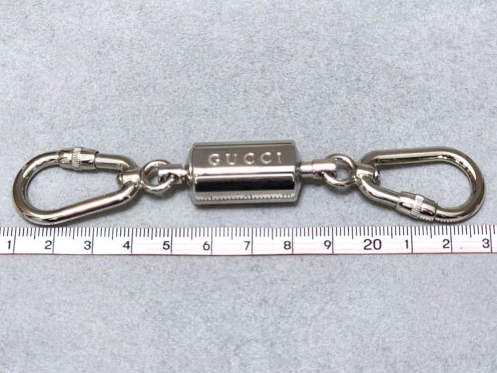 GUCCI グッチ　メタル　カラビナキーホルダー　美品　箱付き　43130