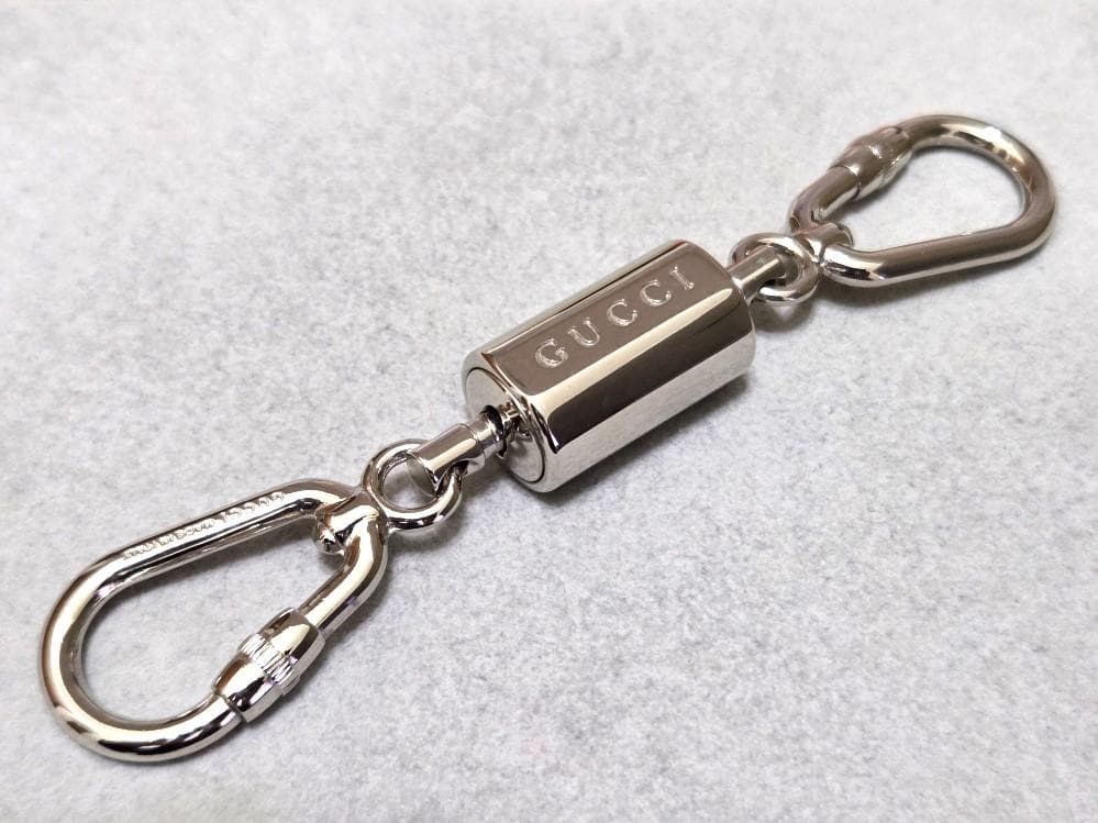 GUCCI グッチ　メタル　カラビナキーホルダー　美品　箱付き　43130