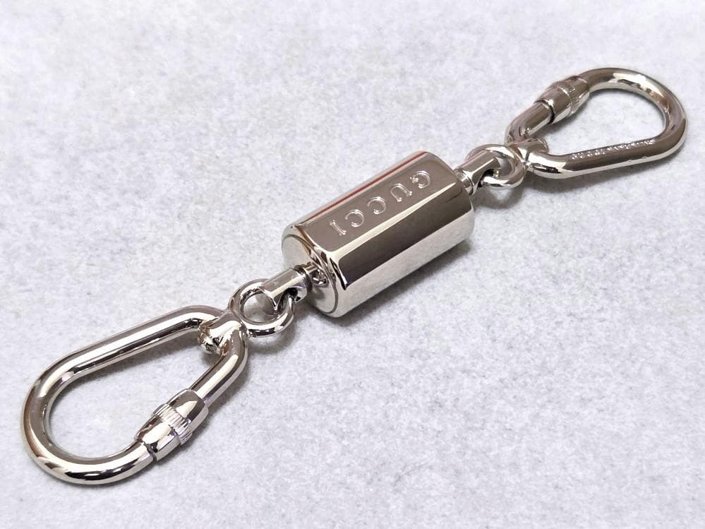 GUCCI グッチ　メタル　カラビナキーホルダー　美品　箱付き　43130