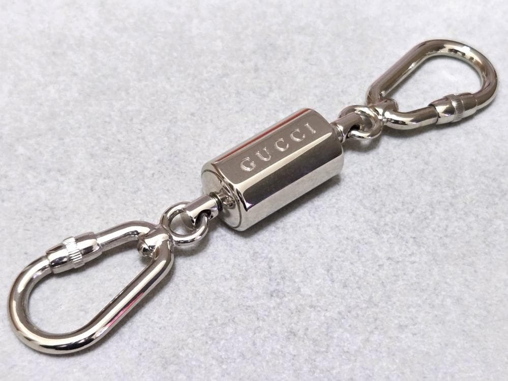 GUCCI グッチ　メタル　カラビナキーホルダー　美品　箱付き　43130
