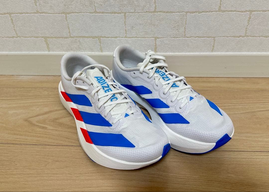 ADIZERO EVOSL Woven 25.0ホワイト/ブルー