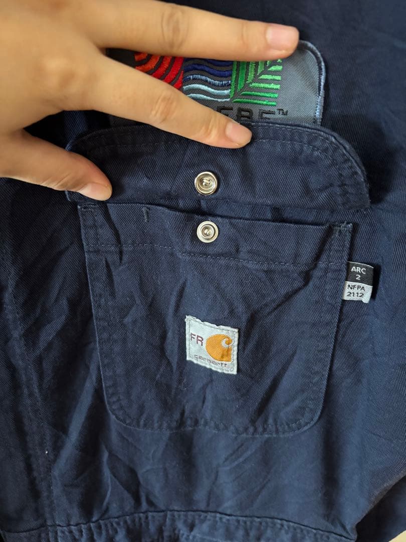 【vintage】美品　希少 Carhartt FR つなぎ ネイビー 米津玄師