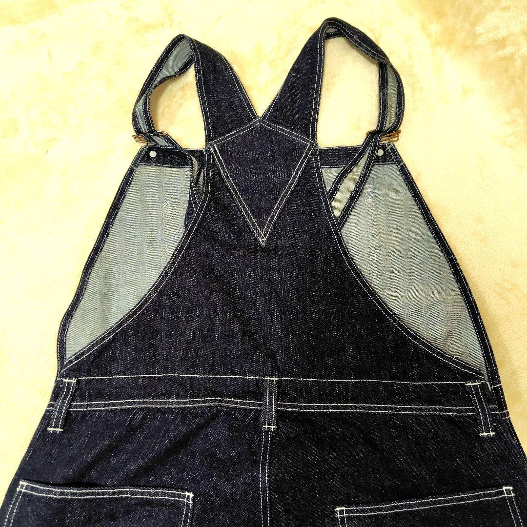 【美品】児島ジーンズ 濃紺 デニム つなぎ オーバーオール XL 日本製