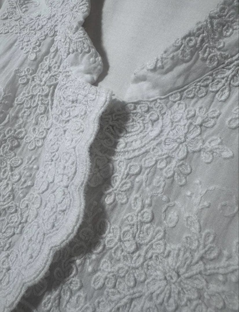 mizuiro ind レーススタンドカラーワイドシャツ