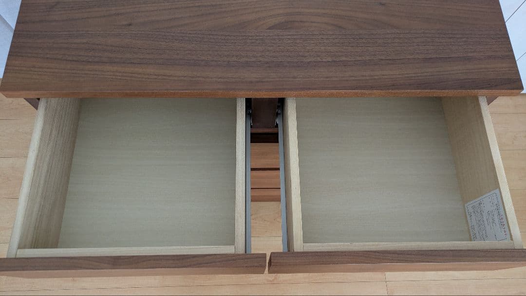 【美品】無印良品　木製チェスト4段　ウォールナット