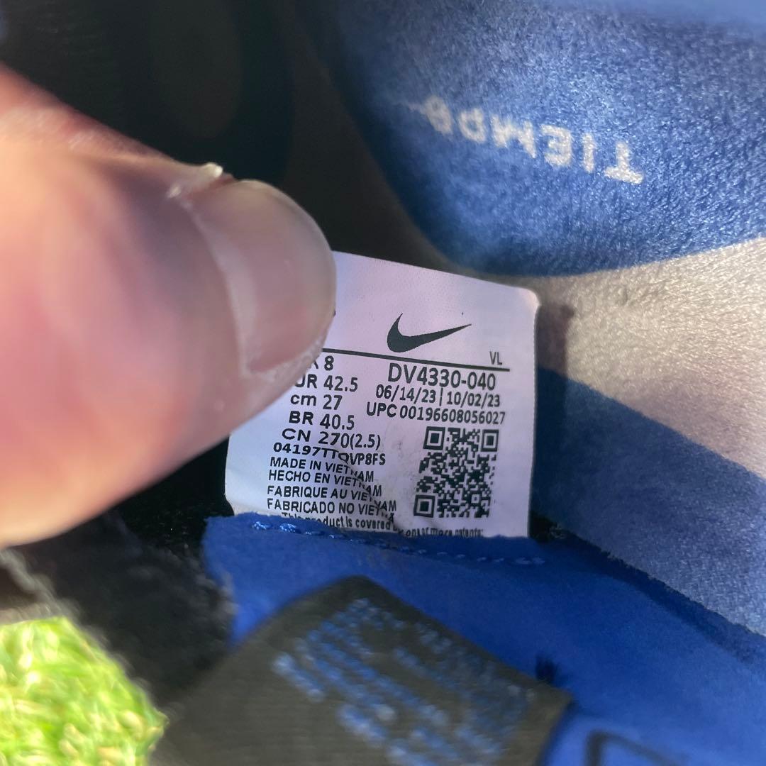 大幅値下 NIKE ナイキ ティエンポ レジェンドag 27 ブラック/ブルー