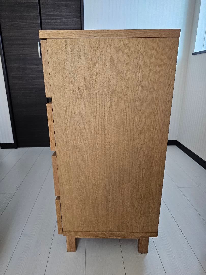 MUJI 無印良品　木製チェスト4段　2列　タモ材