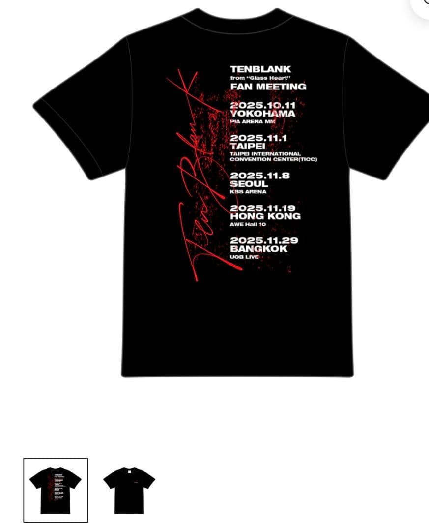 TENBLANK 4点グッズ！ TシャツL＆タオル&CAP＆ステッカーセット