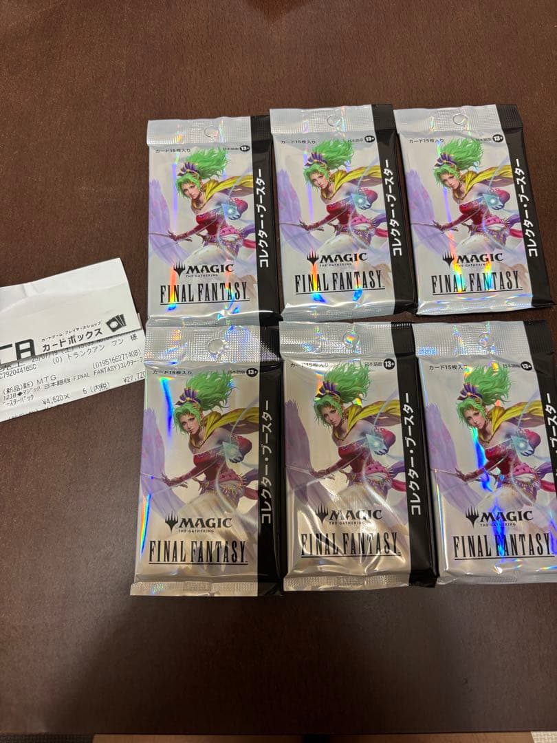 MTG ファイナルファンタジー　コレクターブースター日本語　6パック