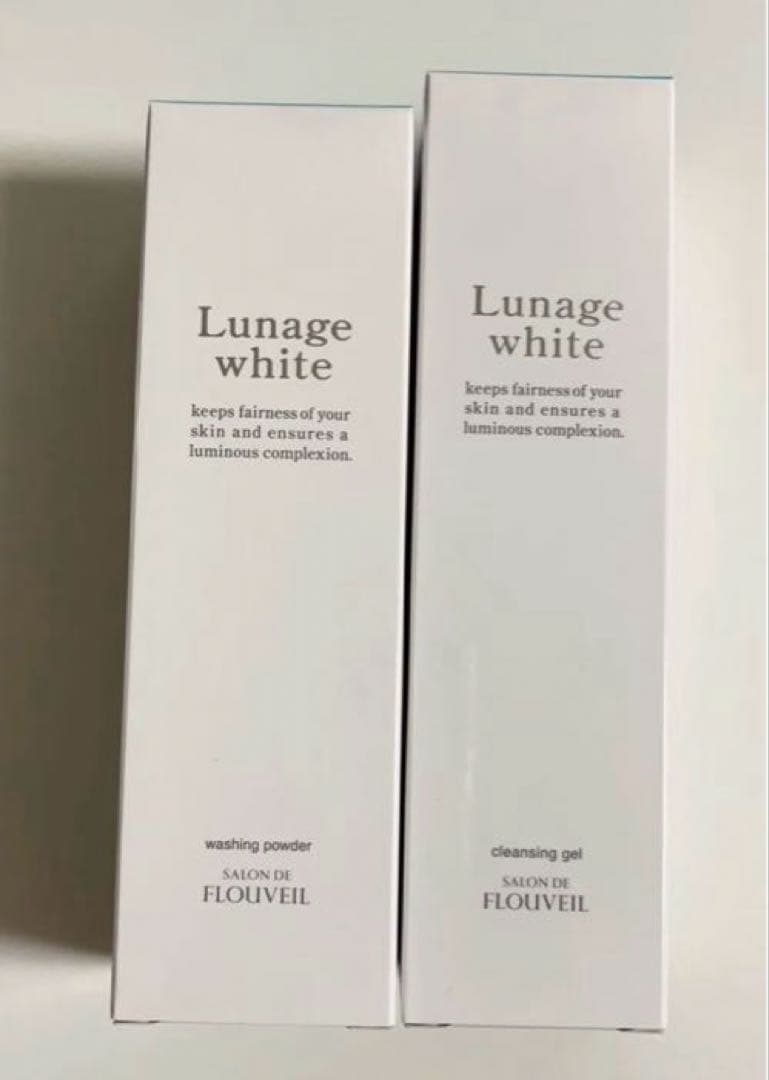 ２点セット　ルナージュホワイト　クレンジングジェル　ウォッシングパウダー酵素洗顔