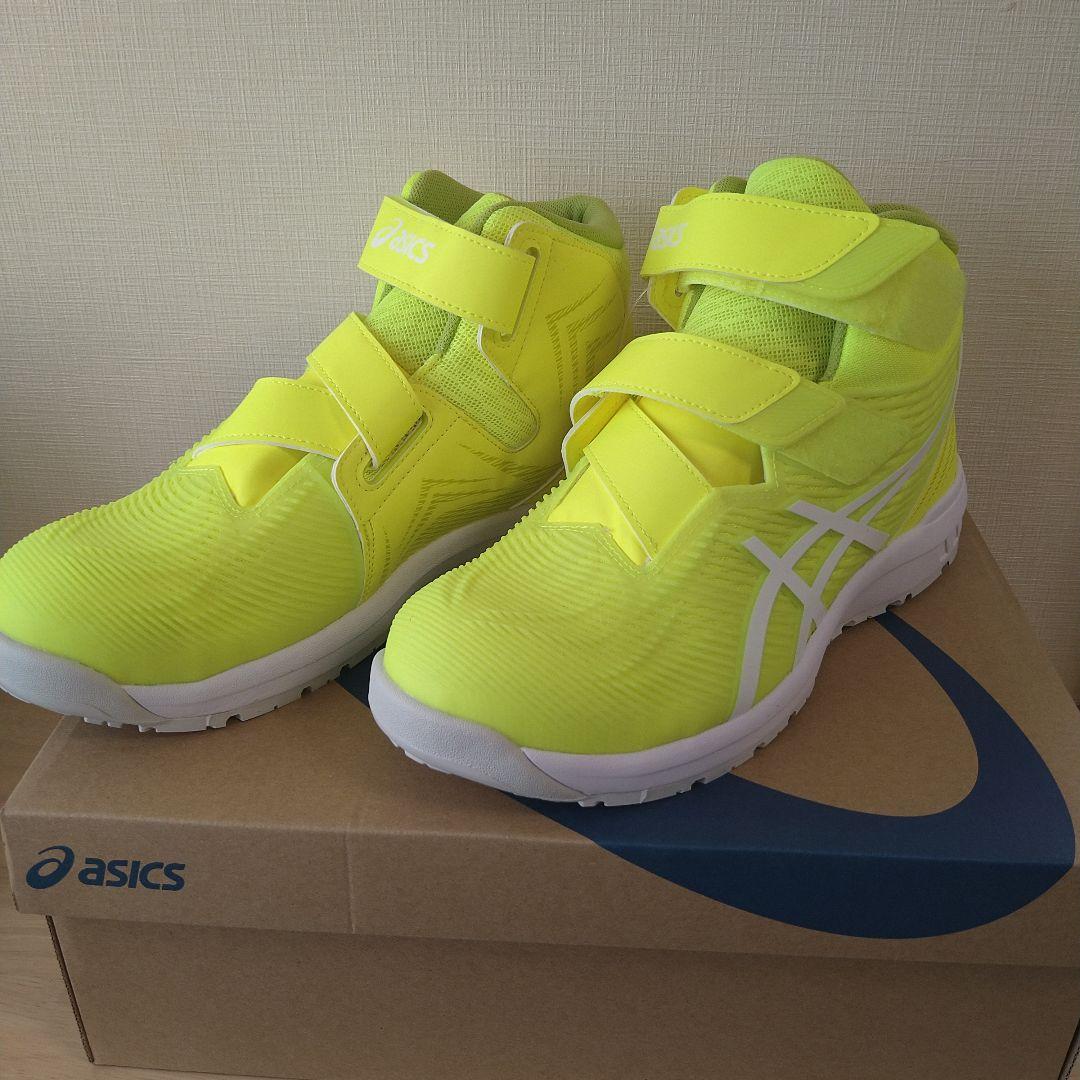 アシックス 安全靴 ウィンジョブ CP120 限定色イエロー×ホワイト 26cm