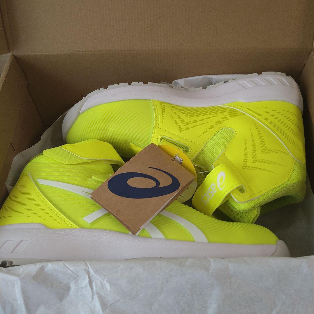 アシックス 安全靴 ウィンジョブ CP120 限定色イエロー×ホワイト 26cm