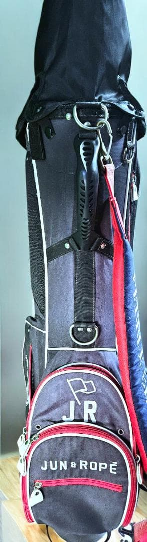 送料無料/美品JUN & ROPE スタンド式キャディバッグ NAVY