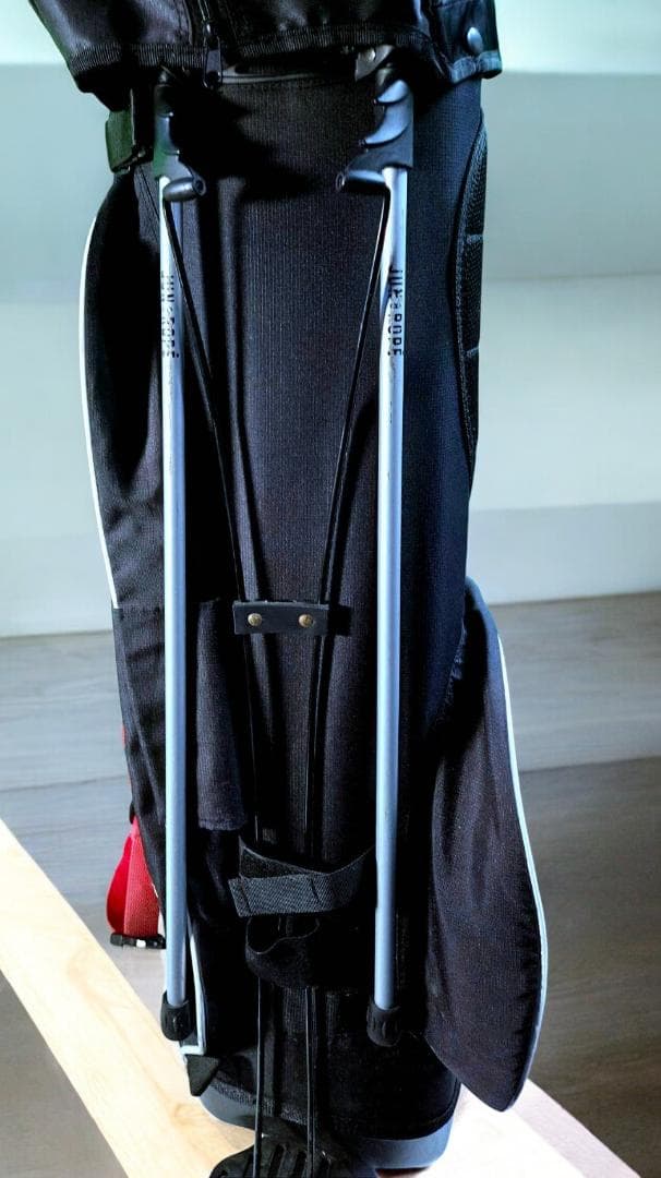 送料無料/美品JUN & ROPE スタンド式キャディバッグ NAVY